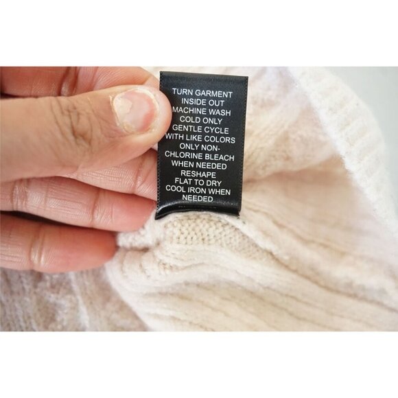 House Of Harlow 1960 Fisherman Cable Knit Sweater Dress, Size L - Picture 5 of 7